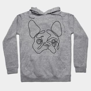 Two Line French Bulldog Hoodie